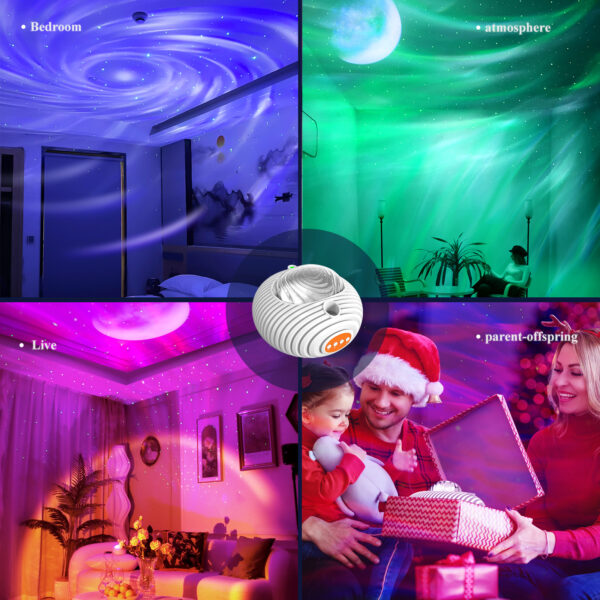 Double Effect Northern Lights Projector Lamp Milkyway - Image 5