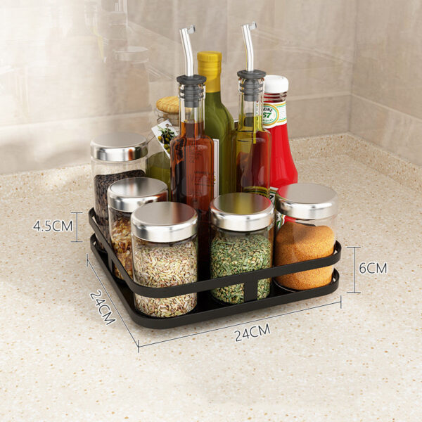 Kitchen Shelves Rotating Seasoning Rack Countertop Seasoning - Image 5